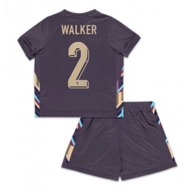 England Kyle Walker #2 Auswärtstrikot EM 2024 Kurzarm (+ kurze hosen)